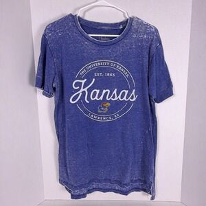 Pressbox NCAA University of Kansas Blue short sleeve T-shirt. Medium